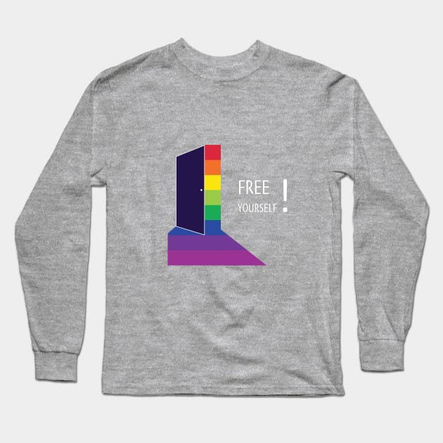 Free Yourself! Long Sleeve T-Shirt by Gaysite